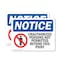 Signmission Unauthorized Persons Not Permitted Beyond OSHA Notice Sign, Plastic, 14in W x 10in L, 2PK OS-2PACK-NS-P-1014-L-16777 - alternate 1